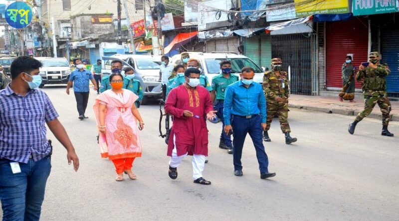 রাজশাহীতে লকডাউনের পরিস্থিতি